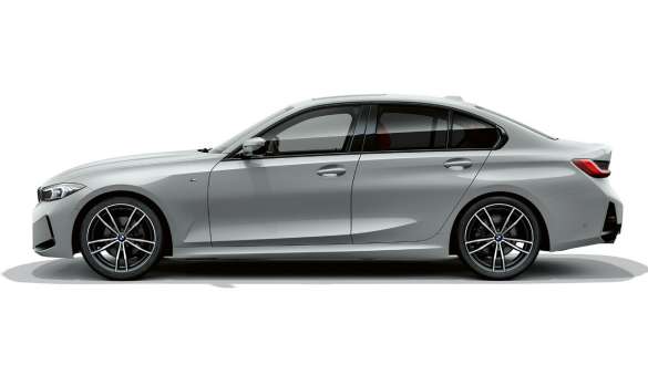 BMW 3 Serisi Sedan LCI G20, hareketsiz halde yandan görünüm BMW 3 Serisi Sedan LCI G20, Metalik Gri/Brooklyn, hareketsiz halde yandan görünüm