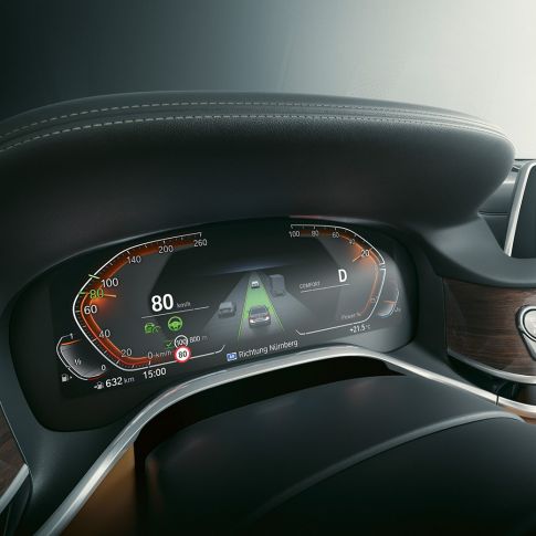 BMW 7 Serisi Sedan: BMW Live Cockpit Professional BMW 7 Serisi Sedan: BMW Live Cockpit Professional’ın yakın çekimi