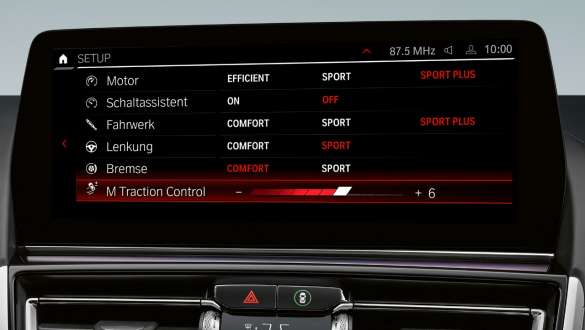M Ayarı, BMW 8 Serisi Coupé M Otomobilleri F92 LCI BMW 8 Serisi Coupé M Otomobilleri F92 LCI, M Ayarı, kontrol ekranı