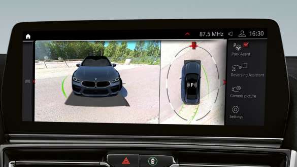 Park Asistanı Plus, BMW 8 Serisi Gran Coupé M Otomobilleri F93 BMW 8 Serisi Gran Coupé M Otomobilleri F93 Park Asistanı Plus Kontrol Ekranı