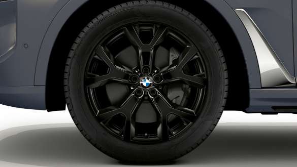 21 inç, Y kollu, stil 752, Siyah, BMW hafif alaşım jant, BMW X7 G07 LCI 21 inç, Y kollu, stil 752, Siyah, BMW hafif alaşım jant, BMW X7 G07 LCI, yakın plan görünüm
