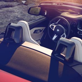 BMW Z4 Roadster ön koltuklar BMW Z4 Roadster’ın ön koltuklarının üstten görünümü