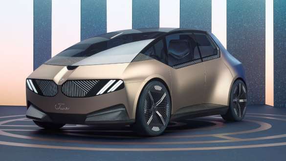 BMW i Vision Circular, dış tasarım, ön çaprazdan görünüm BMW i Vision Circular, vizyon otomobil, dış tasarım, ön çaprazdan görünüm