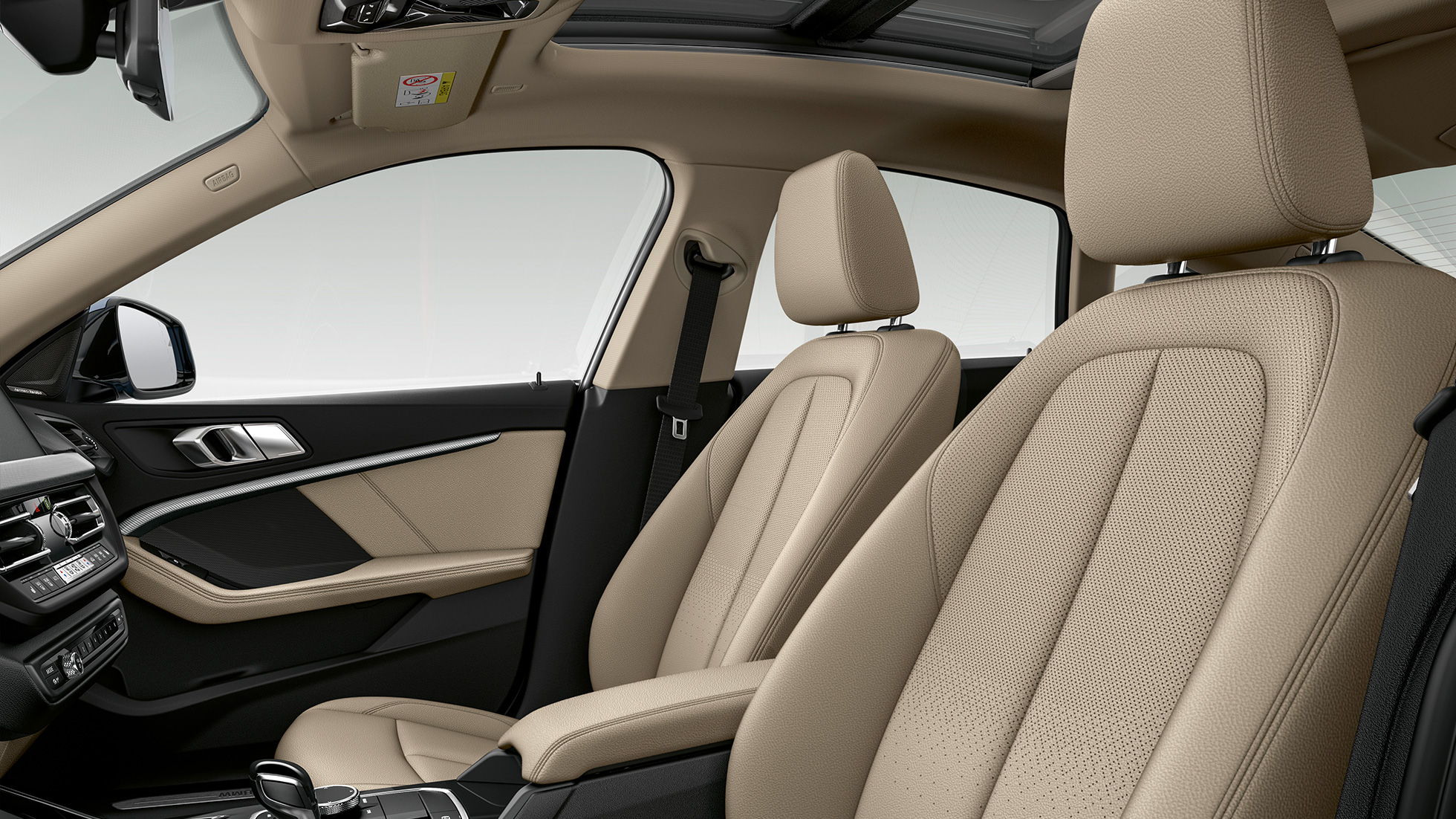 Siyah perfore deri koltuklar BMW 2 Serisi Gran Coupé Luxury Line Siyah perfore deri koltuklar BMW 2 Serisi Gran Coupé Luxury Line F44 iç tasarım