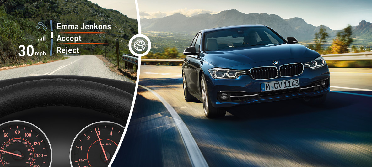 BMW Serisi Sedan'da Head-Up Display | BMW Türkiye BMW Serisi Sedan'da Head-Up Display ekran örneği