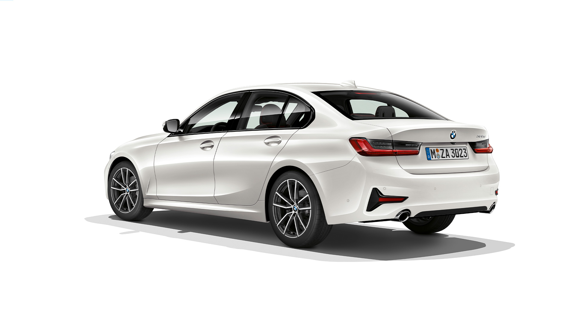 BMW 3 Serisi Sedan, Sport Line arka tasarım. BMW 3 Serisi Sedan Sport Line arkadan görünümü.