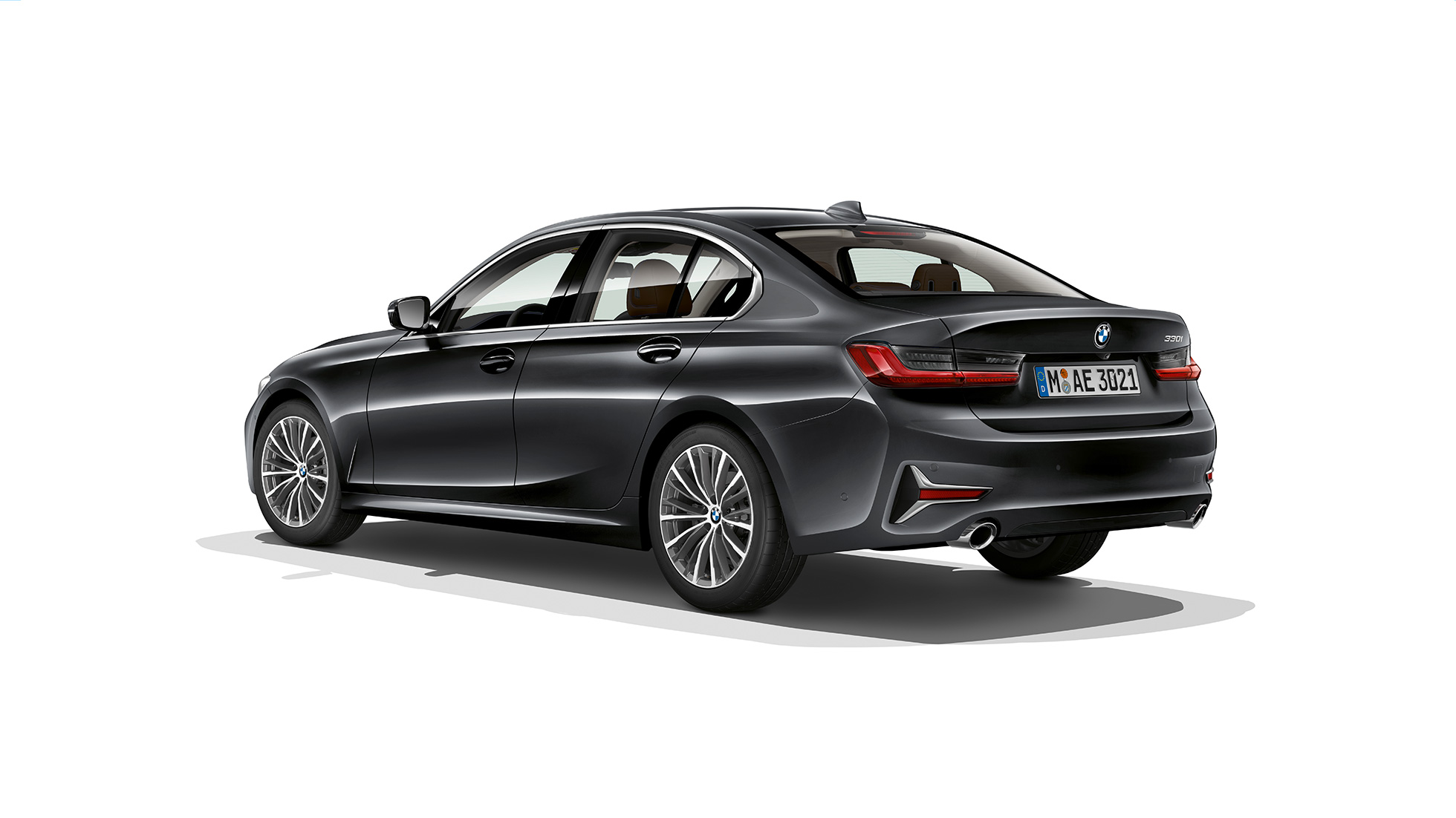 BMW 3 Serisi Sedan, Luxury Line arka tasarım. BMW 3 Serisi Sedan Luxury Line arkadan görünümü.