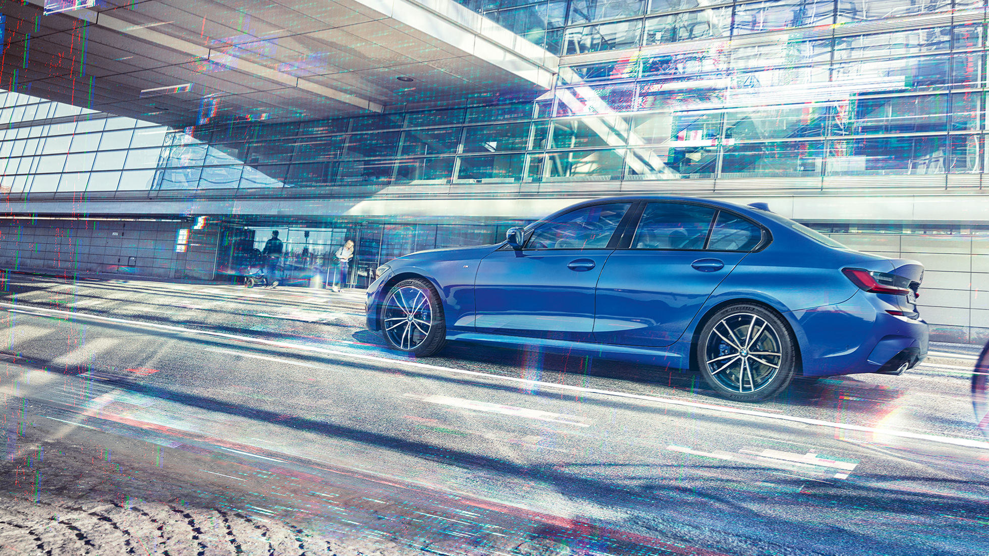 BMW 3 Serisi Sedan, yandan görünüm. BMW 3 Serisi Sedan’ın yan görünümü.