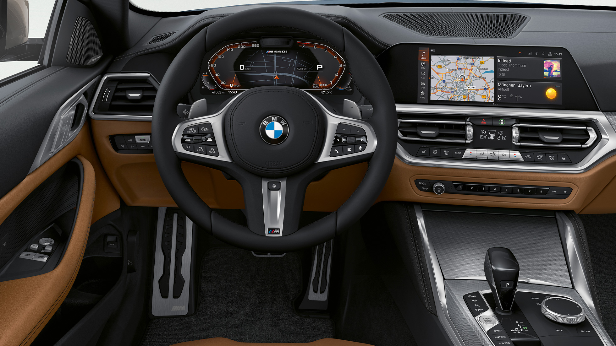 Kokpit BMW 4 Serisi Coupé G22 BMW 4 Serisi Coupé G22 iç tasarım, kokpit