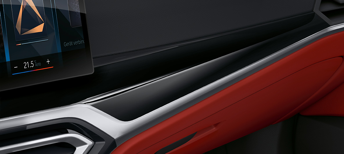 Piano Siyah iç kaplama, Yeni BMW 4 Serisi Gran Coupé G26, iç tasarım BMW Individual Piano Siyah iç kaplama, Yeni BMW 4 Serisi Gran Coupé G26, iç tasarım