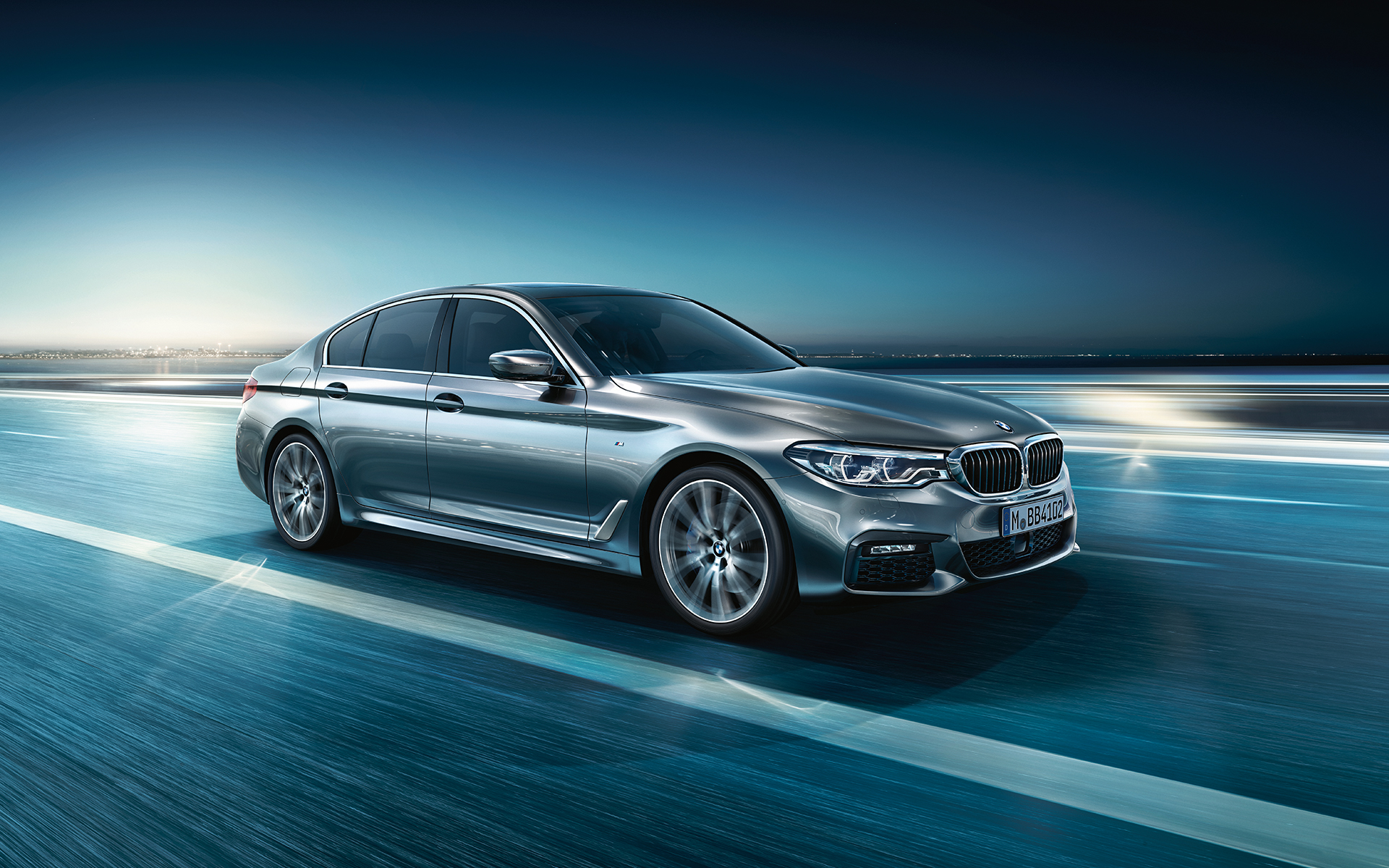 BMW 5 Serisi Sedan Duvar Kağıdı Wallpaper 01 - Metalik Gri / Bluestone BMW 5 Serisi Sedan Duvar Kağıdı Wallpaper 01 - Metalik Gri / Bluestone