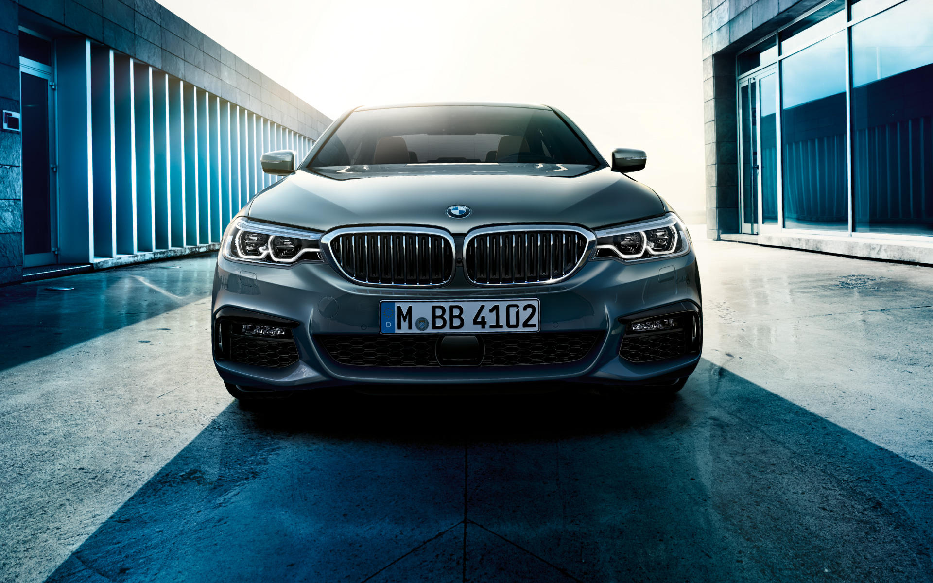 BMW 5 Serisi Sedan Duvar Kağıdı Wallpaper 08 - Metalik Gri / Bluestone BMW 5 Serisi Sedan Duvar Kağıdı Wallpaper 08 - Metalik Gri / Bluestone