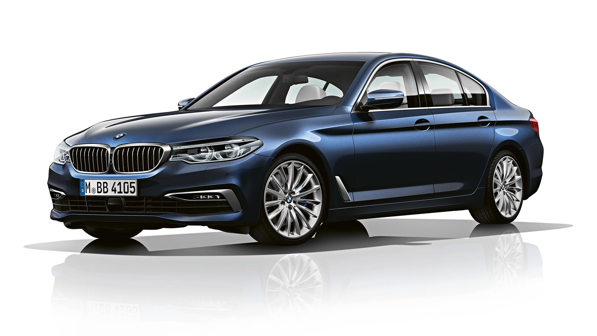 Luxury Line önden görünüm BMW 5 Serisi Sedan Luxury Line BMW 5 Serisi Sedan 540d Sedan G30 Metalik Mavi/Imperial, önden görünüm
