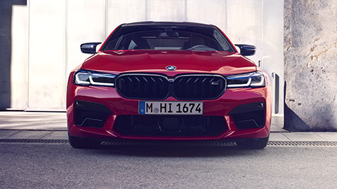 BMW 5 Series Sedan M Automobile (G30) three-quarter front view BMW 5 Series Sedan M Automobile (G30) three-quarter front view driving