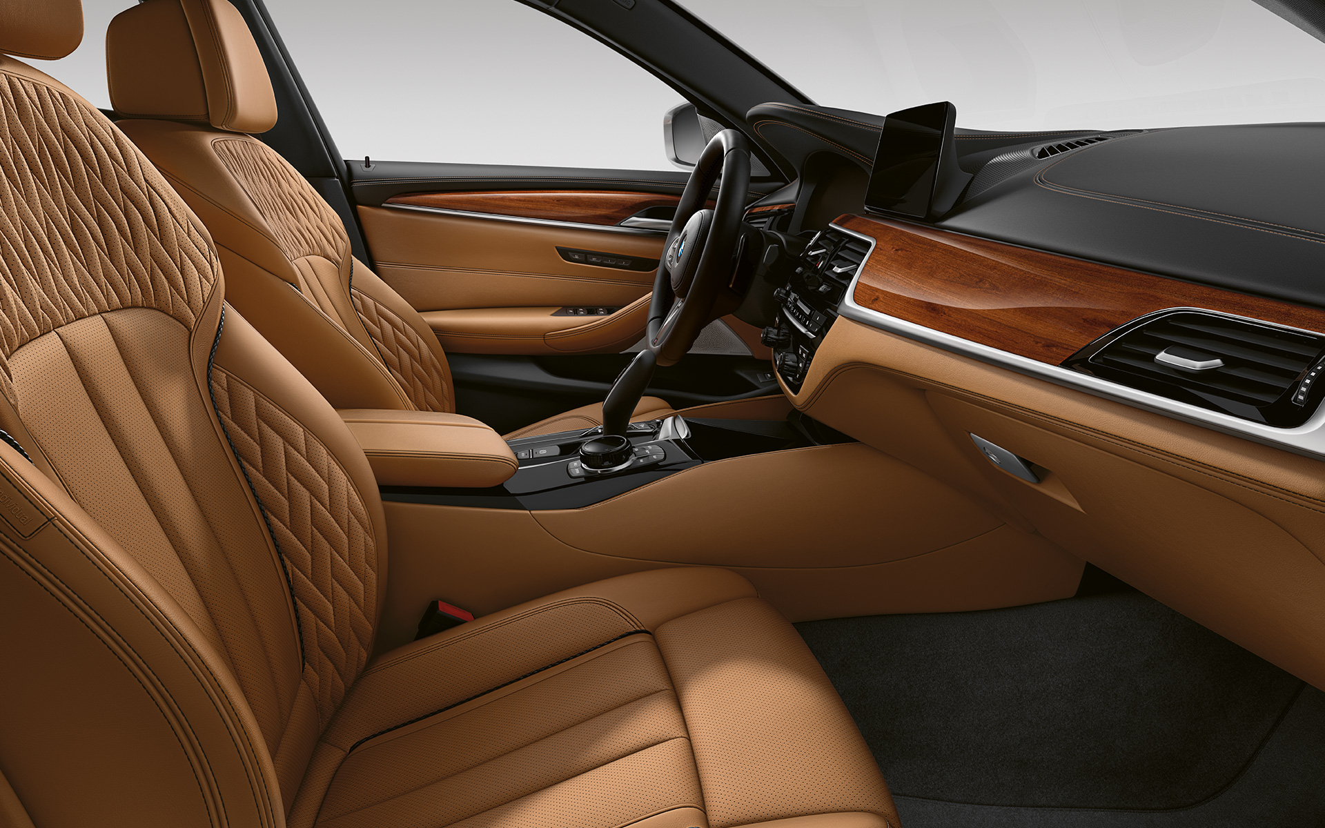 BMW 5 Serisi Touring G31 LCI, iç tasarım, BMW Individual "Merino" Tam Deri Döşeme – Duman Beyazı BMW 5 Serisi Touring G31, iç tasarım, BMW Individual "Merino" Tam Deri Döşeme – Duman Beyazı