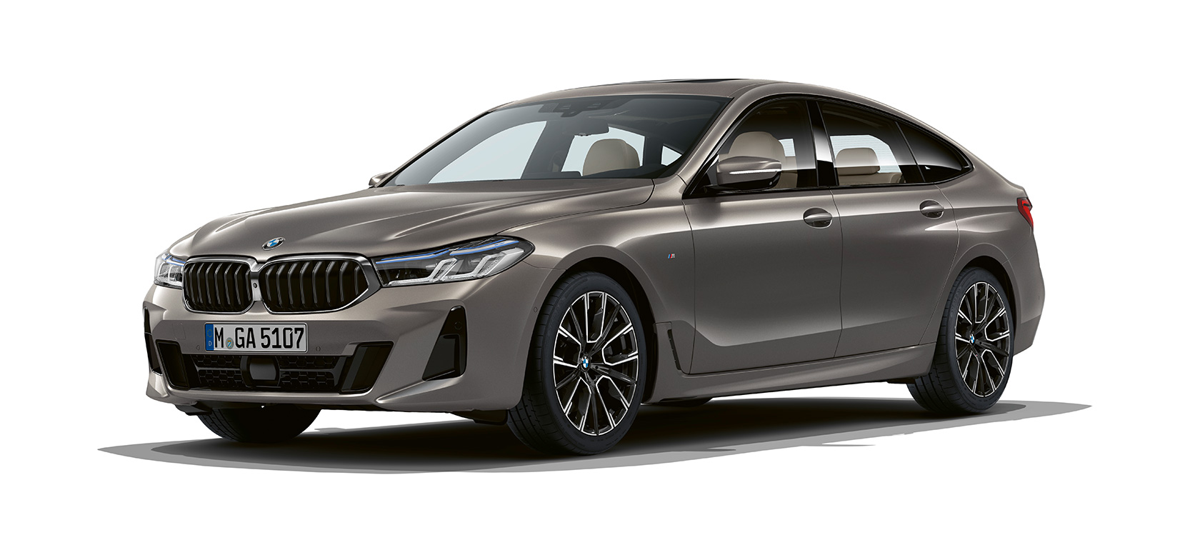 BMW 6 Serisi Gran Turismo G32 BMW 6 Serisi Gran Turismo 640i xDrive G32 Metalik Gri/Bernina ön tasarım yandan görünüm