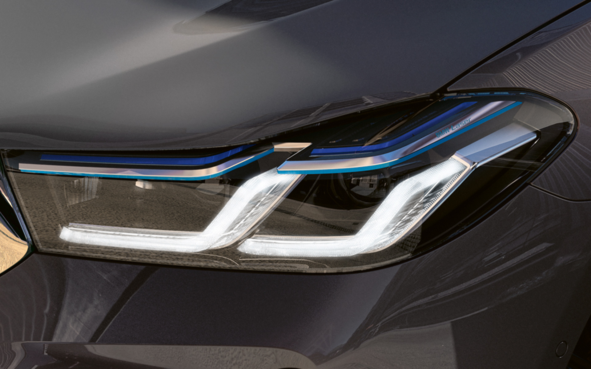 BMW Laserlight, BMW 6 Serisi Gran Turismo G32 BMW Laserlight, BMW 6 Serisi Gran Turismo 640i xDrive G32, Metalik Gri/Bernina, önden yakın plan görünüm