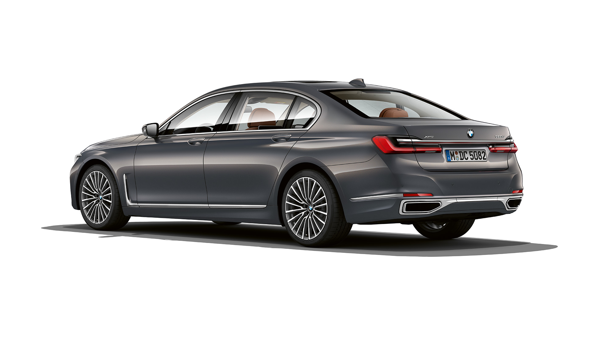 BMW 7 Serisi Sedan Pure Excellence, ön görünüm Metalik Gri BMW 7 Serisi Sedan Pure Excellence, arka görünüm