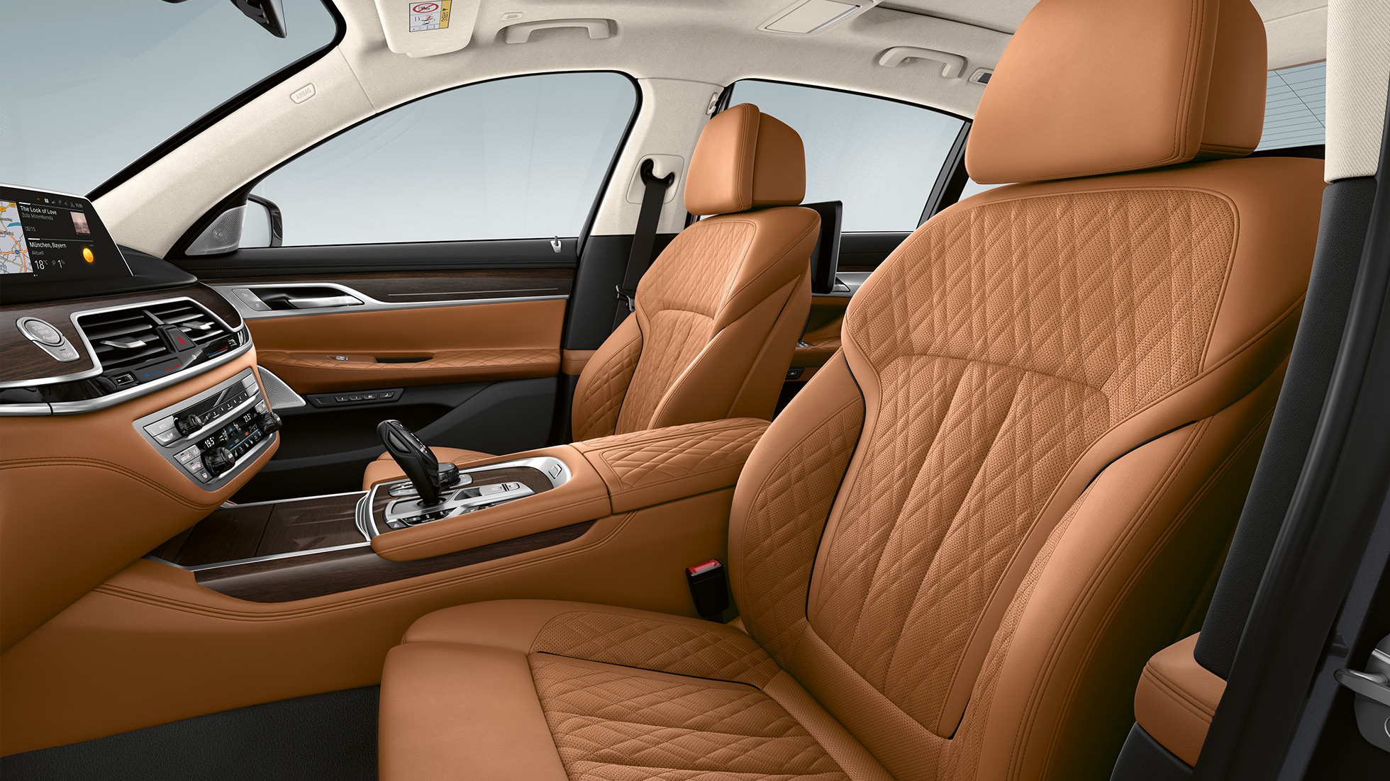 BMW 7 Serisi Sedan, Pure Excellence, deri döşemeler BMW 7 Serisi Sedan Pure Excellence, Nappa deri döşemeler
