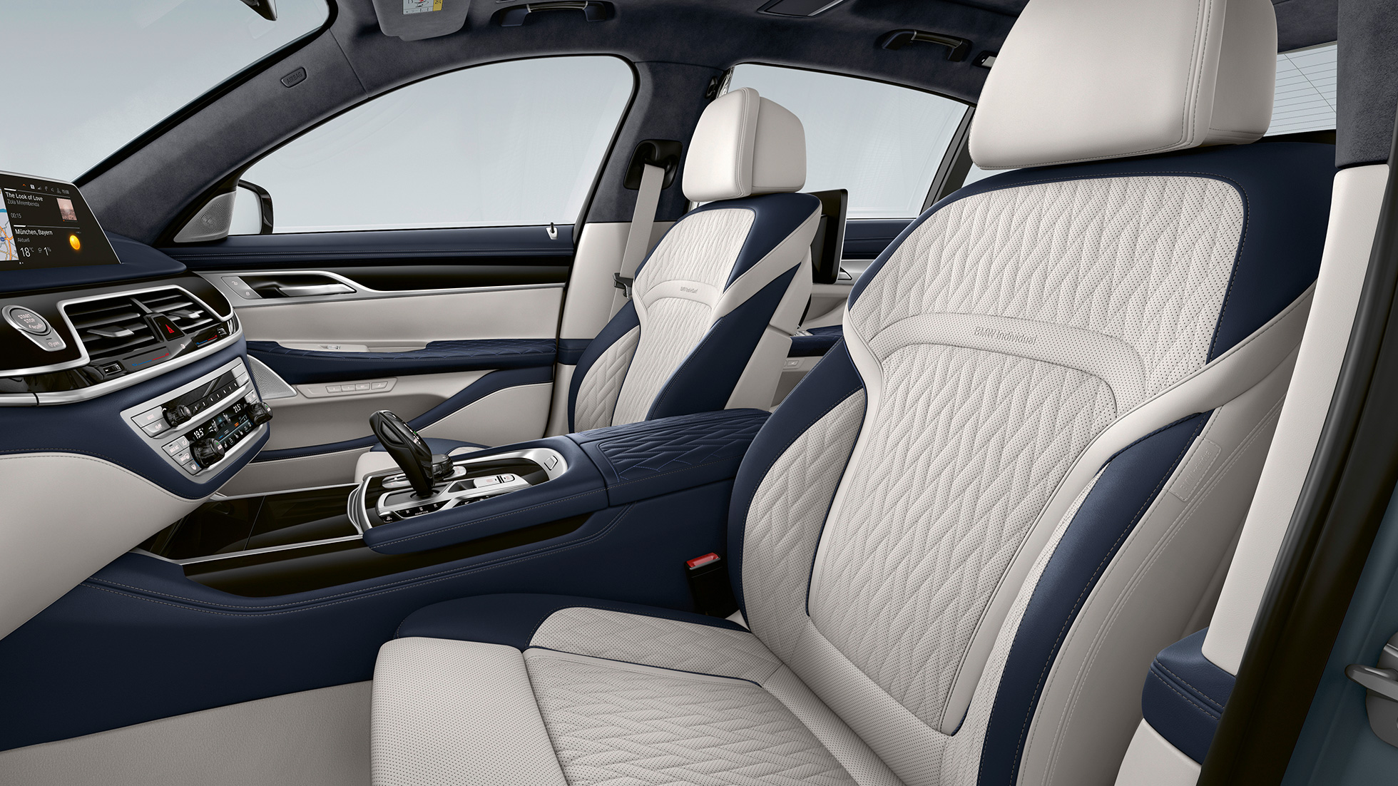 BMW 7 Serisi Sedan M Excellence, deri döşemeler BMW 7 Serisi Sedan M Excellence, Dakota Siyah deri döşemeler