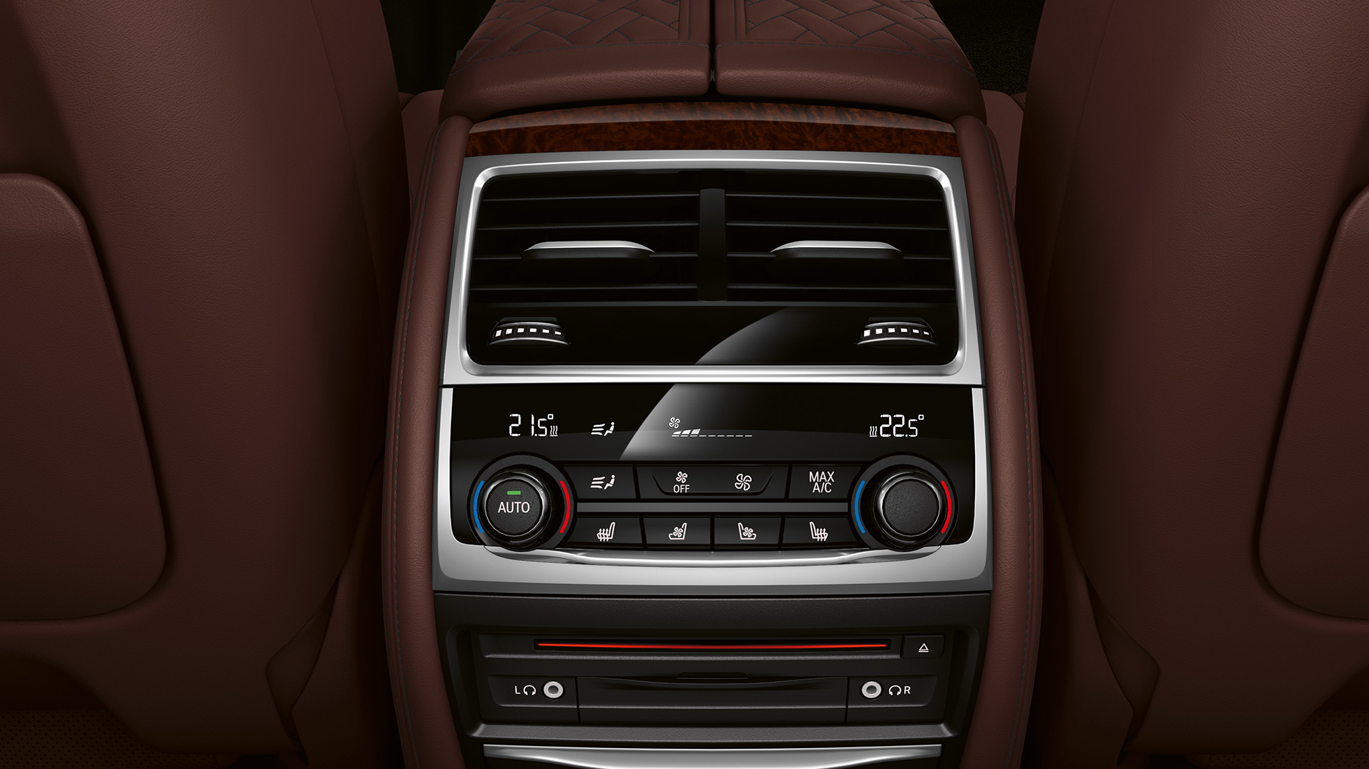 BMW 7 Serisi Sedan M Excellence, Klima kontrol sistemi BMW 7 Serisi Sedan M Excellence paket: Klima kontrol sisteminin yakın çekimi