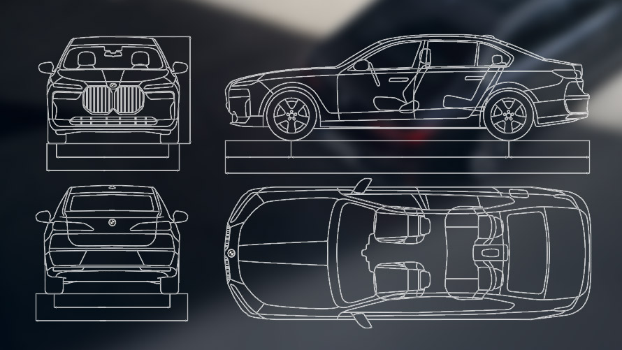Teknik veriler, BMW 7 Serisi Sedan G70 ICE 740i BMW 7 Serisi Sedan G70 ICE 740i, teknik veriler