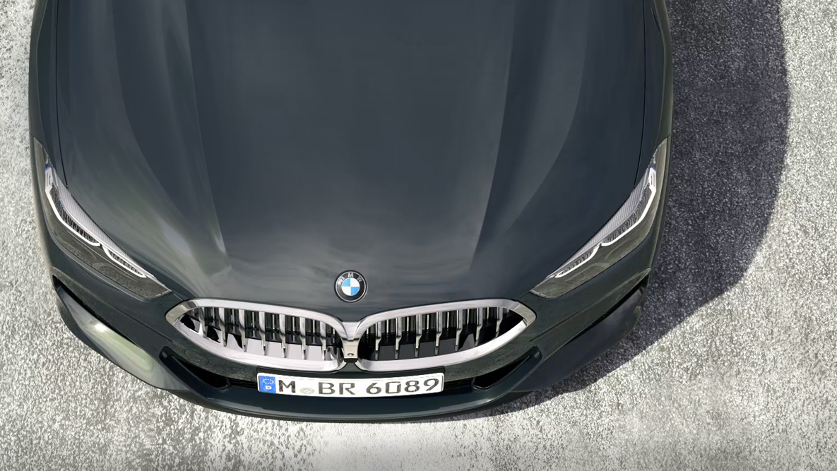 BMW M850i xDrive, önden kuş bakışı görüntüsü, BMW TwinPower Turbo 8 silindirli benzinli motor. BMW M850i xDrive, önden kuş bakışı görüntüsü, BMW TwinPower Turbo 8 silindirli benzinli motor.