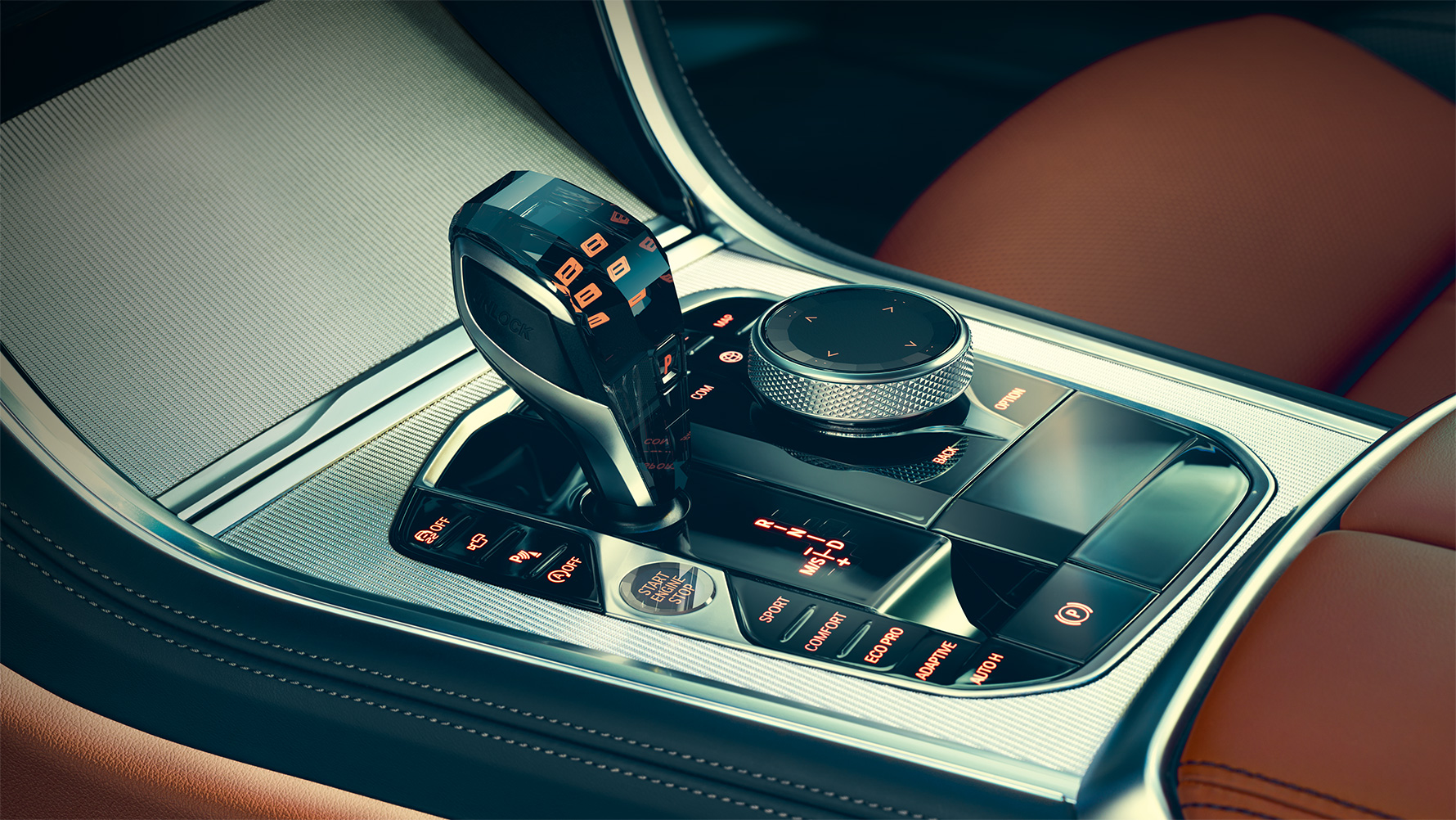 Yeni BMW 8 Serisi Coupé cam uygulamalar Yeni BMW 8 Serisi Coupé'nin iç tasarımında cam uygulamaların yakın plandan çekilmiş görüntüsü.