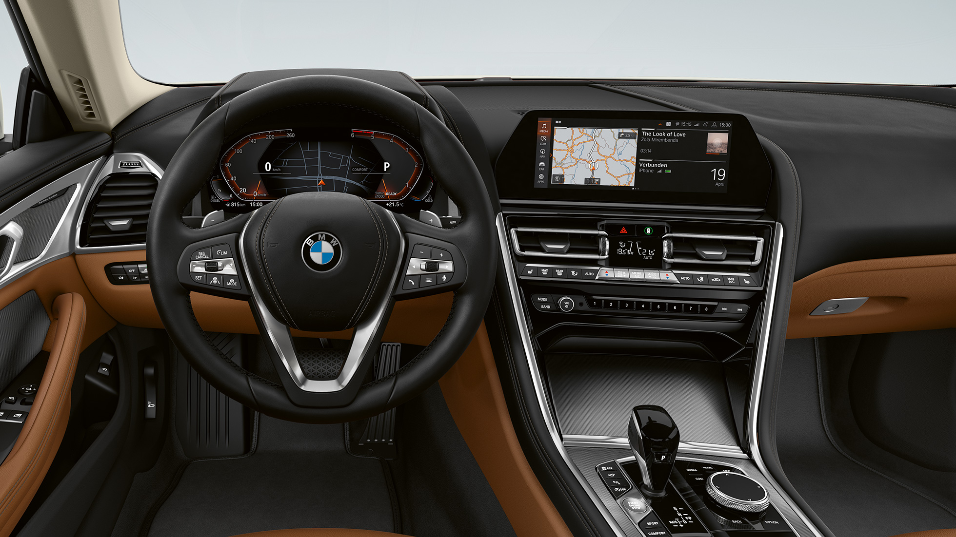 Koyu alüminyum iç kaplama / Mesh BMW 8 Serisi Coupé, Kokpit, Koyu alüminyum iç kaplama / Mesh