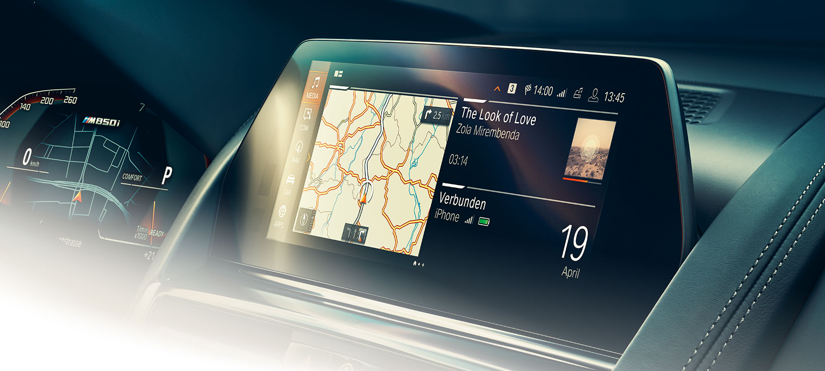Kontrol Ekranı BMW 8 Serisi Coupé, iç tasarım, Kontrol Ekranı.