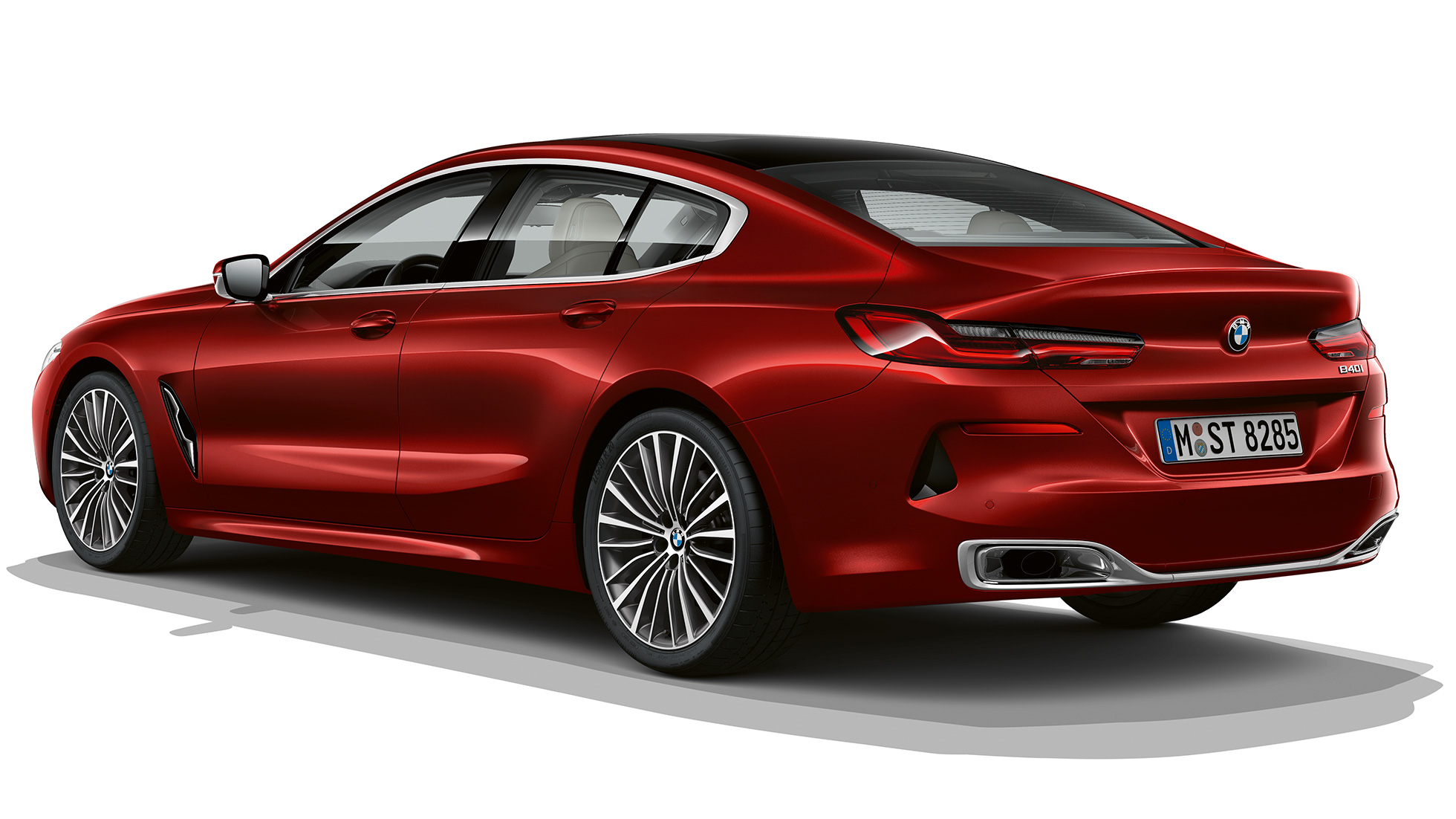 Temel model arkadan görünüm BMW 8 Serisi Gran Coupé, temel model arkadan görünüm