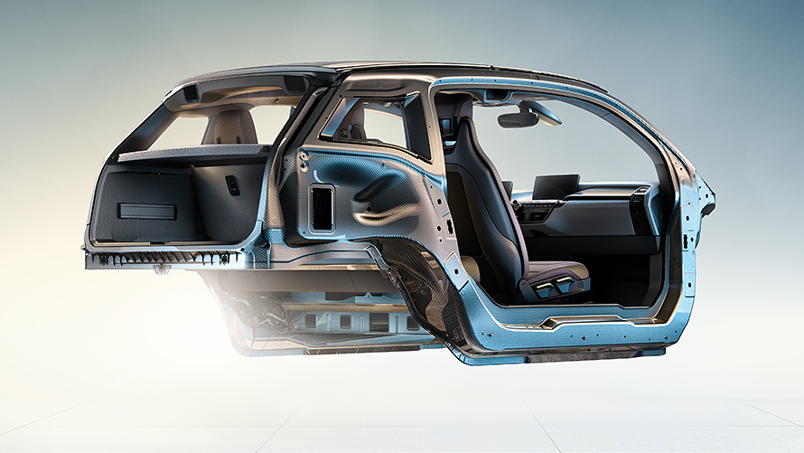 BMW i3 hafif yapı BMW i3 yenilikçi hafif yapılı karbon gövdesi