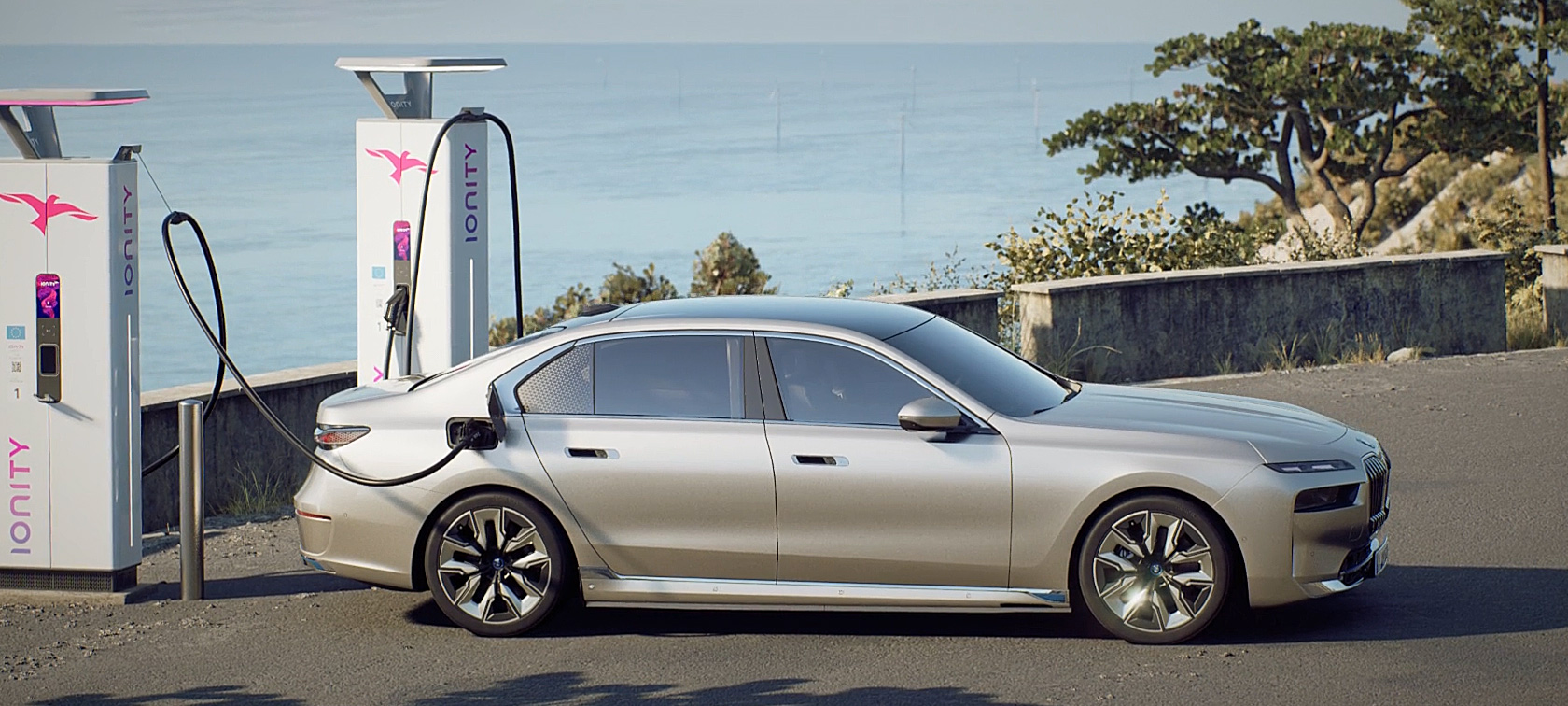 BMW i7 Sedan G70, Öne Çıkan Özellikler Videosu, Şarj BMW i7 Sedan G70, Öne Çıkan Özellikler Videosu, evde ve ev dışında şarj