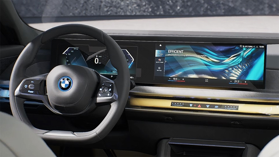 BMW i7 Sedan G70, Akıllı iç tasarım videosu BMW i7 Sedan G70, Akıllı iç tasarımı gösteren video