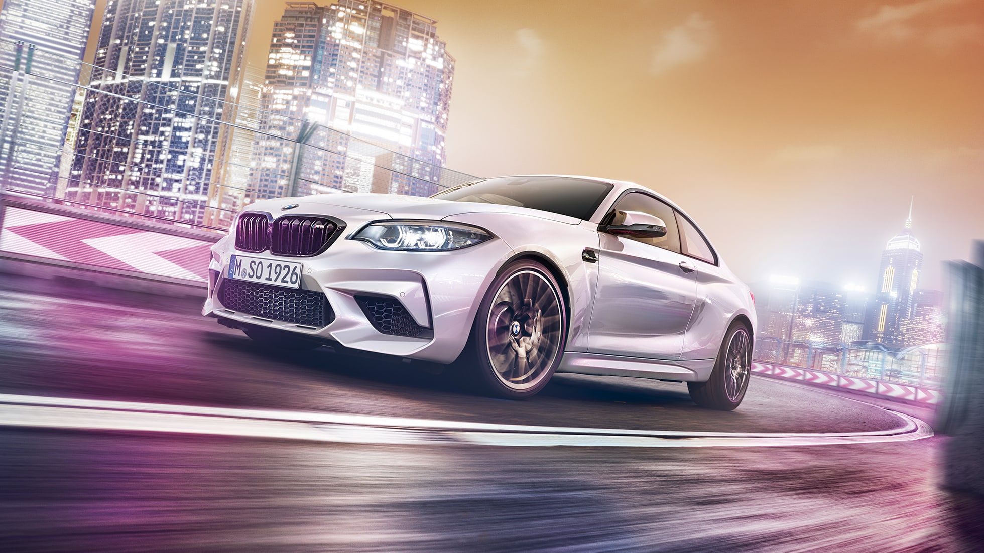 Dış tasarım BMW M2 Competition F87 Dış tasarım BMW M2 Competition F87 2018 Metalik Gümüş/Hockenheim önden görünüm