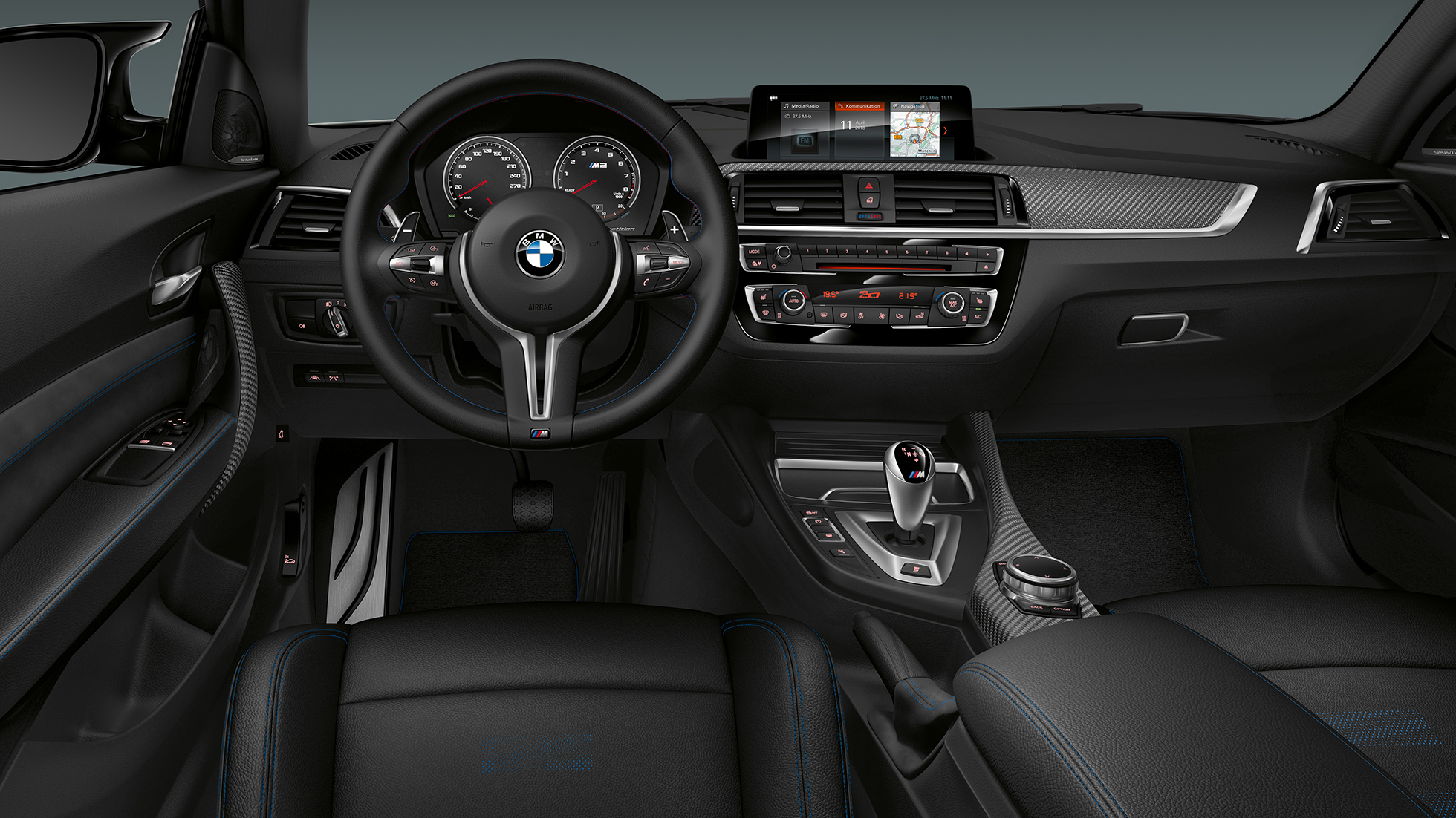 Kokpit BMW M2 Competition F87 Kokpit BMW M2 Competition F87 Metalik Gümüş/Hockenheim iç tasarım