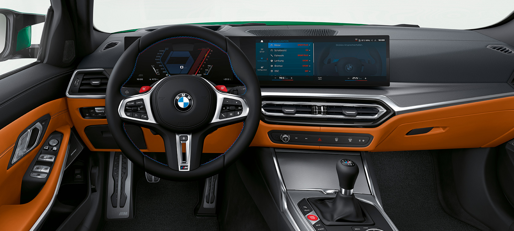 BMW M3 Sedan G80, kokpit, iç tasarım