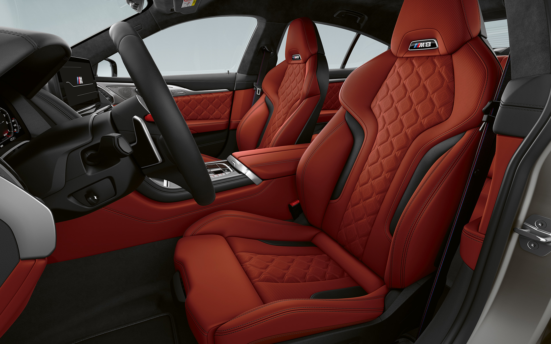 İç tasarım M spor koltuklar, BMW M8 Gran Coupé F93 BMW M8 Gran Coupé F93 iç tasarım M spor koltuklar