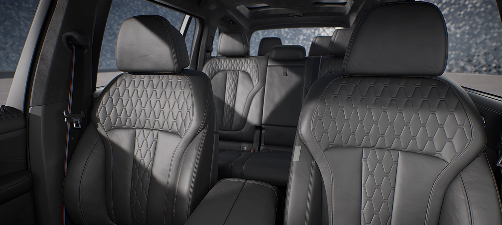 BMW X7 M60i G07 LCI iç tasarım videosu BMW X7 M60i G07 LCI iç tasarım videosu