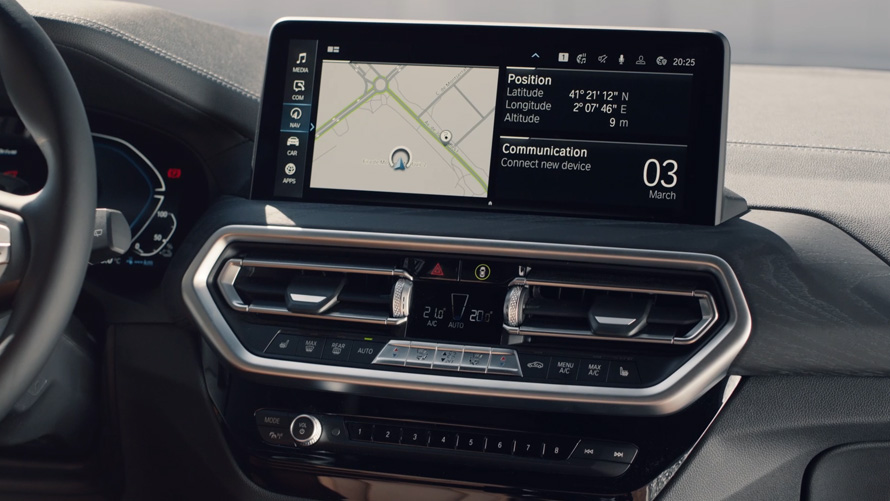 BMW X3 G01 Merkezi Bilgi Ekranı BMW X3 G01 Merkezi Bilgi Ekranı