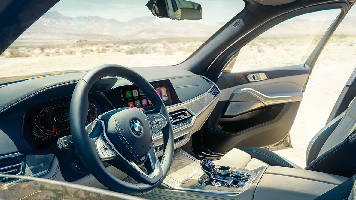 Yeni BMW X7’nin iç tasarımı: Direksiyon, gösterge paneli ve deri koltuklar Yeni BMW X7 iç tasarımı
