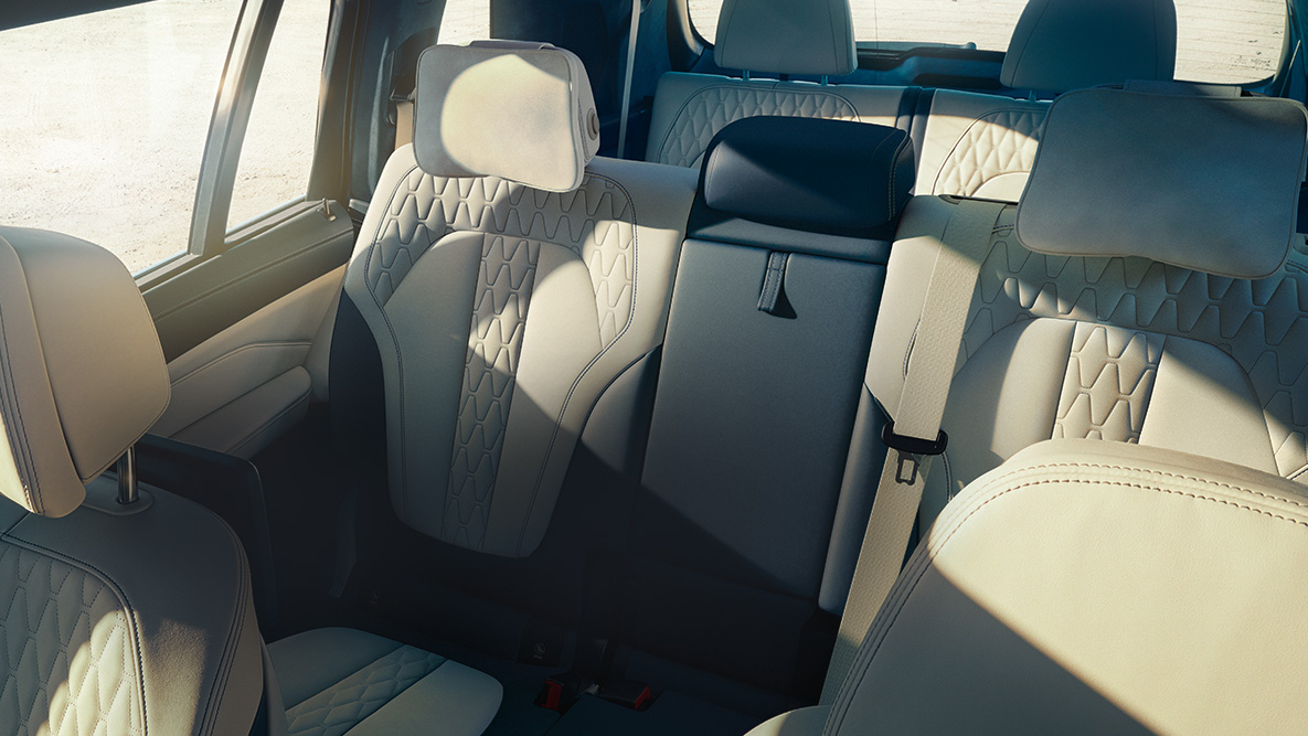 Yeni BMW X7’nin koltukları Yeni BMW X7’nin yedi koltuğunun üstten görünümü