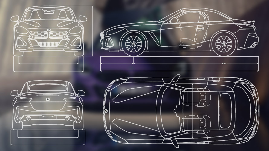 BMW Z4 G29 teknik veriler taslağı BMW Z4 G29 2022 teknik veriler taslağı