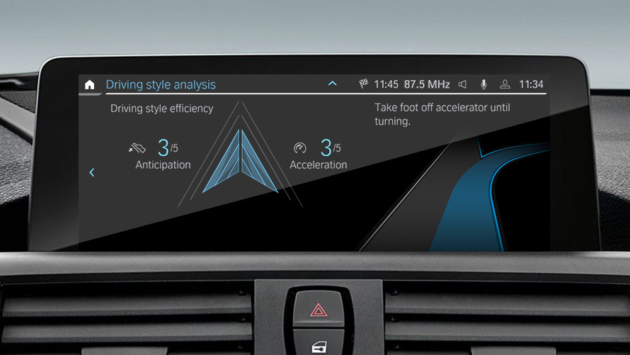 ECO PRO modunun Rota Asistanı özelliği BMW EfficientDynamics ECO PRO modunun Rota Asistanı özelliği