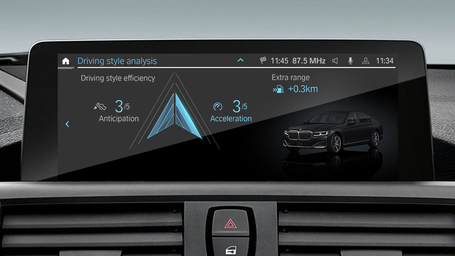 Sürüş stili analizi BMW EfficientDynamics Sürüş stili analizi