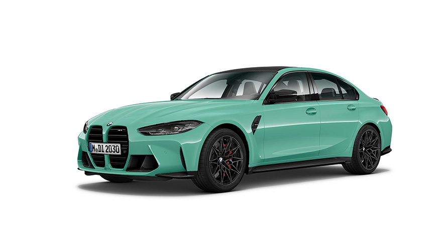 BMW M3 Competition Sedan G80, yan çaprazdan görünüm BMW M3 Competition Sedan G80, yan çaprazdan görünüm