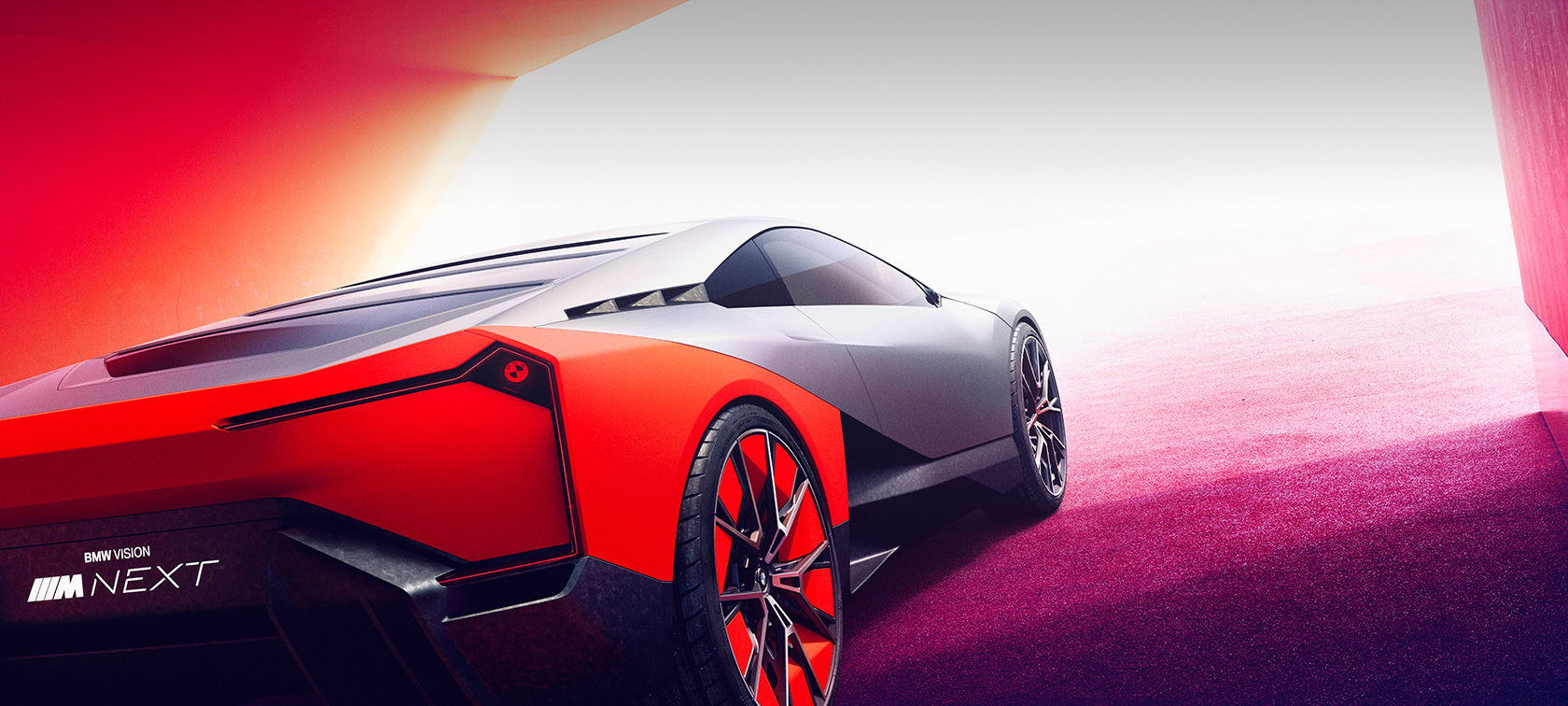 BMW Vision M NEXT Concept , yandan görünüm BMW Vision M NEXT, yandan görünüm