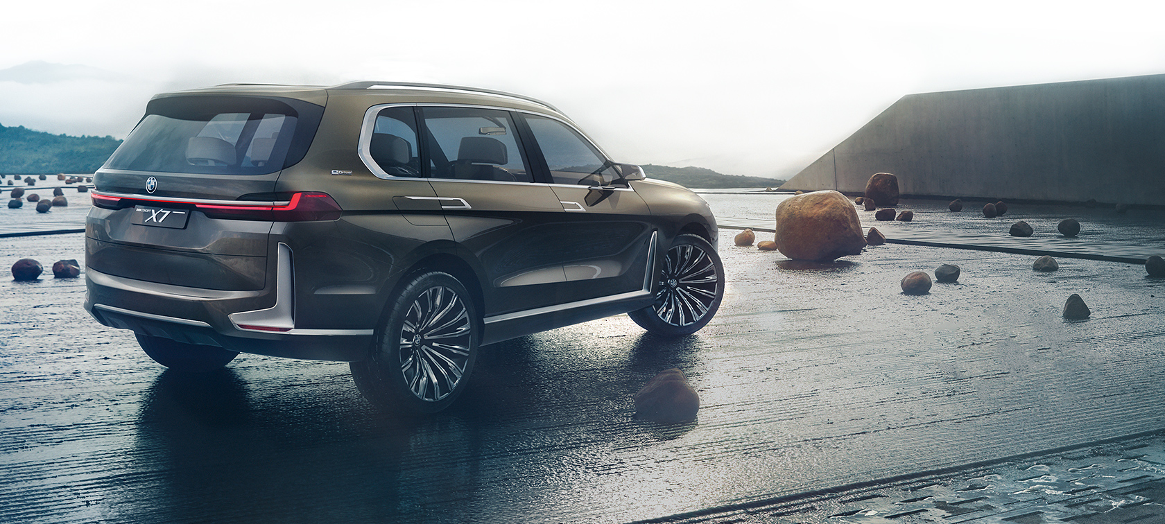 Yeni BMW Concept X7 arka /yan görünüm Yeni BMW Concept X7 arka /yan görünüm