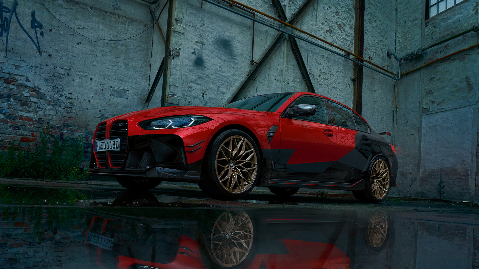 BMW M3 G80 önden görünüm BMW M Performance Parçaları BMW M3 G80 önden görünüm