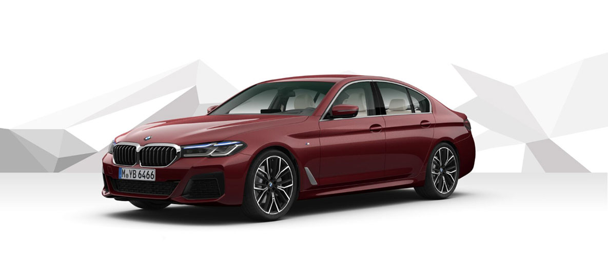 Individual renk BMW 5 Serisi Sedan G30 BMW 5 Serisi Sedan Individual G30 Facelift hareketsiz haldeyken önden görünüm